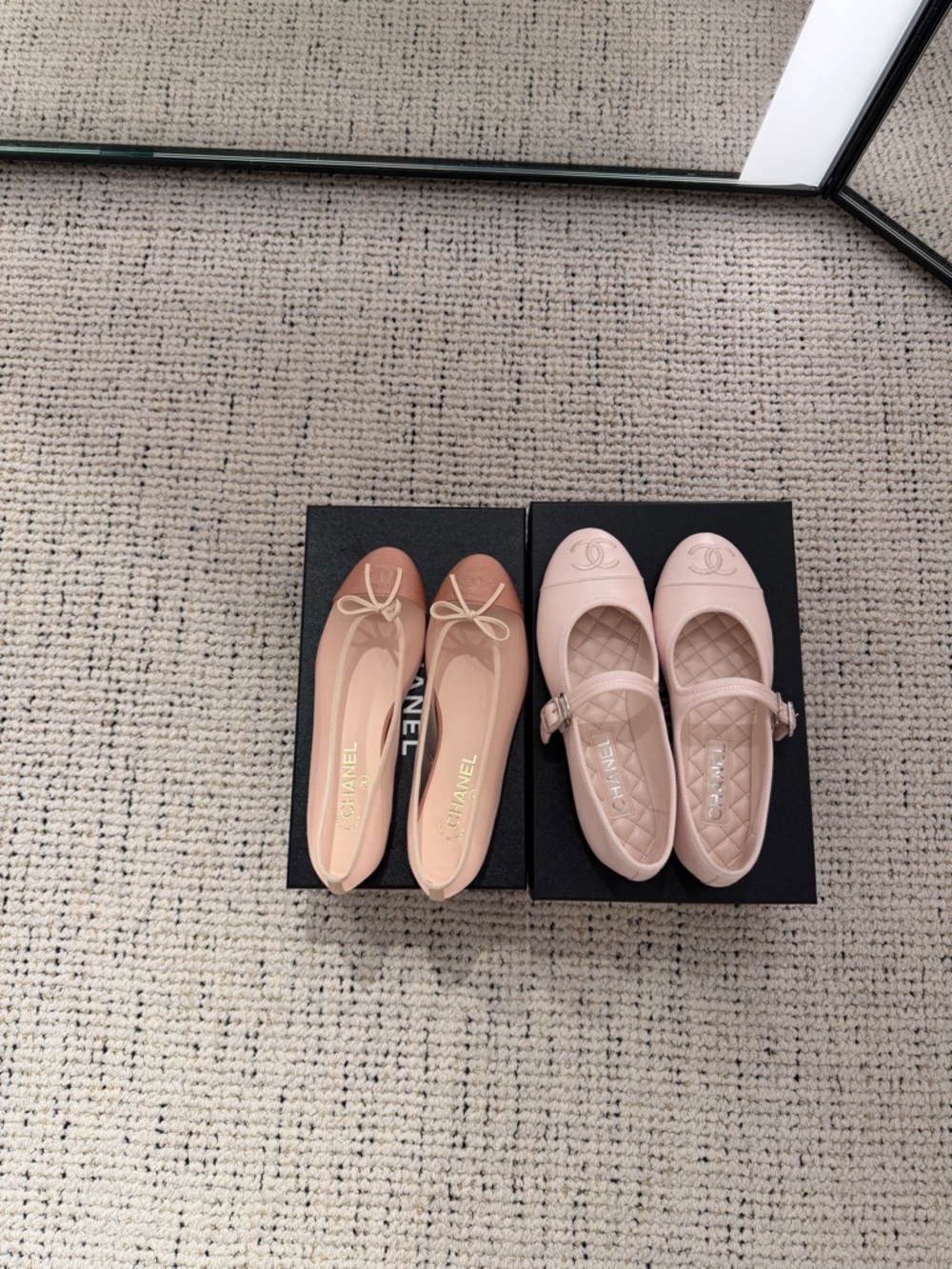 CHANEL Mary Jane Flats Light Pink | Size 39 - Picture 5 of 16